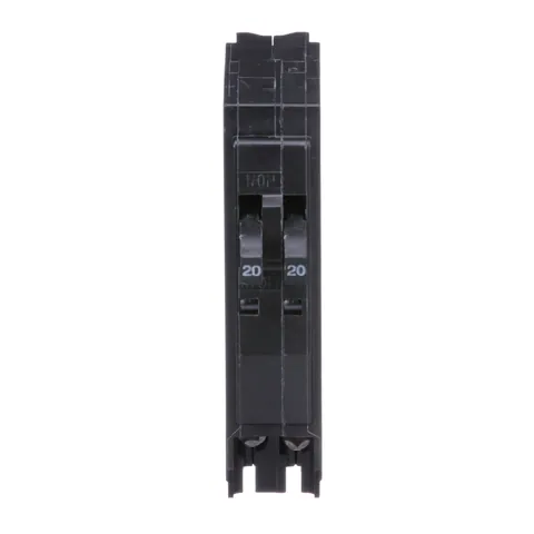 Schneider Electric QOT2020 Tandem mini circuit breaker, QO, 2 x 1 pole at 20A, 120/240VAC, 10kA, plug in mount — General Accessories