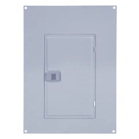 Schneider Electric QOC24US Replacement cover, QO, for 24 space load center, surface, gray — General Accessories