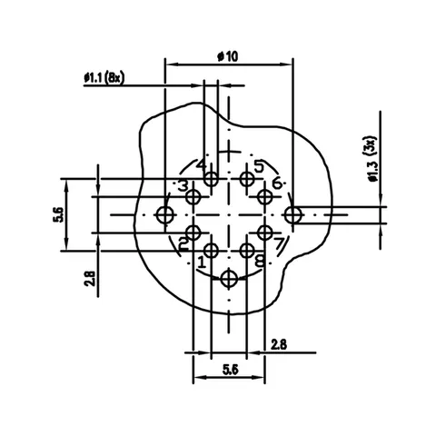 Weidmuller 1444650000 PCB Plug-in Connector M12 Solder Connection Cat.6A Class EA — Accessori generali