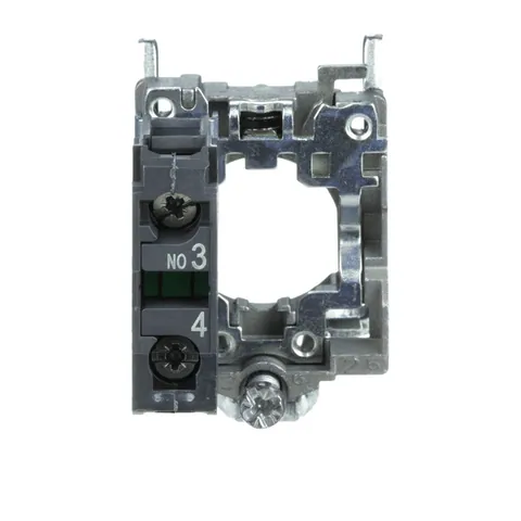 Schneider Electric ZB4BZ101 Harmony, 22mm Push Button, XB4B operators, contact block, with mounting collar, 1 NO, screw clamp terminal — Switches & Modular Apparatus