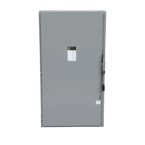 Schneider Electric H225N Safety switch, heavy duty, fusible, 400A, 2 pole, 125HP, 240VAC, 250VDC, neutral factory installed, NEMA1 — Akcesoria ogólne