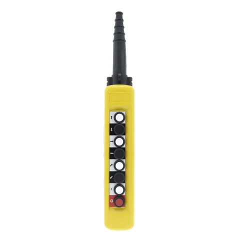 Schneider Electric XACA871 Pendant control station, Harmony XAC, plastic, yellow, 8 push buttons, 1 to 7 with 1NO, 8th with 1NC — Sterowanie i HMI
