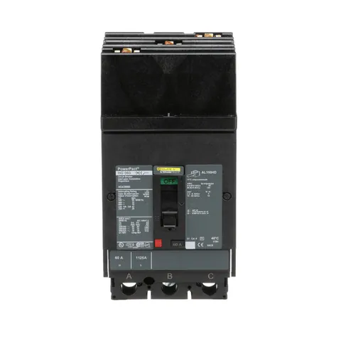 Schneider Electric HGA36060 PowerPacT H-Frame Circuit Breaker, 60A, 3 Pole, 600VAC, 18kA, I-Line, Thermal Magnetic, 80%, ABC — Accessori generali