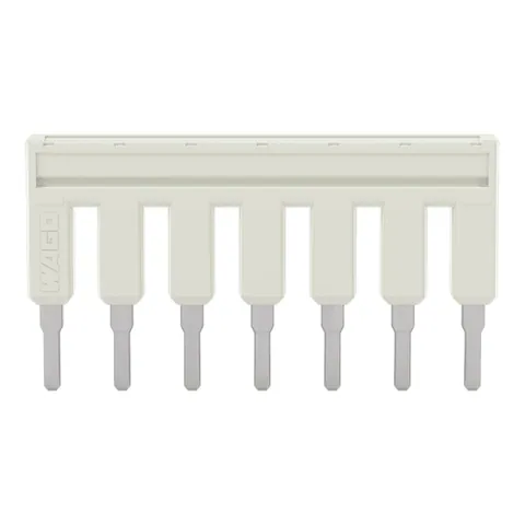 Wago 2002-407 TOPJOB®S jumper; for 2002 series; insulated; 7-way; light-gray — Terminal Blocks