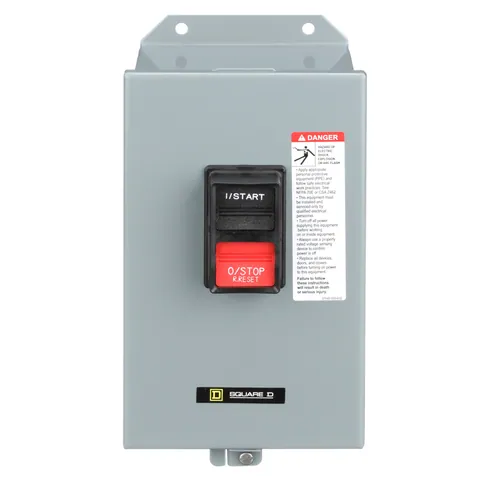 Schneider Electric 2510MCA2 Manual Starter, integral horsepower, NEMA M1P, 600 VAC, 2 pole, 5 HP at 230 VAC, single phase, no indicator, NEMA 12 — Accesorios generales