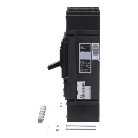 Schneider Electric LDL36600U31X Circuit breaker, PowerPacT L, 600A, 3 pole, 600VAC, 14kA, lugs, MicroLogic 3.3, 80% — Interruttori automatici e fusibili