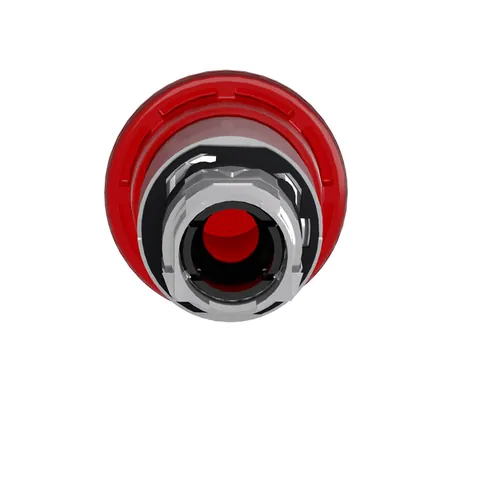 Schneider Electric ZB4BW643 Illuminated Emergency Switching Off Push Button, Harmony XB4, Metal, Red Mushroom 40mm, 22mm, Universal LED — Interruptores y aparamenta modular