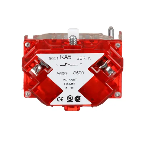 Schneider Electric 9001KA5 30mm Push Button, Types K, SK or KX, contact block, 1 NC late opening — Accessori generali