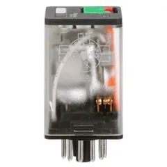 Schneider Electric 750XCXRM4L-24A General purpose relay, SE Relays, 750R, 3PDT, 10A, 24VAC, octal terminal 11 pins, LED clear cover, lock push button — Akcesoria ogólne