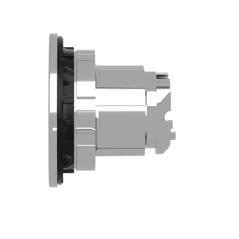 Schneider Electric ZB4FV013 Head for pilot light, Harmony XB4, flush mounted, white, 30mm, with plain lens, universal LED — Control & HMI