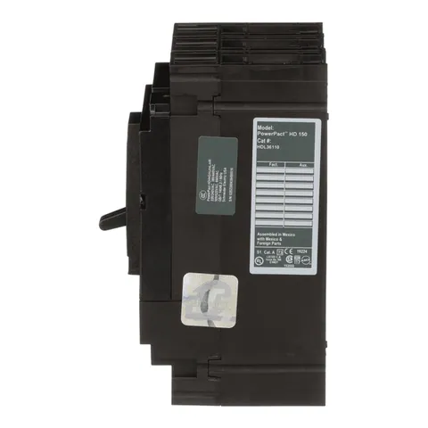 Schneider Electric HDL36110 Circuit breaker, PowerPacT H, 110A, 3 pole, 600VAC, 14kA, lugs, thermal magnetic, 80% — Accessori generali
