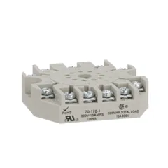Schneider Electric 70-170-1 Socket, SE Relays general purpose relay accessory, 3PDT, 15A, 300 V, 11 pins, screw clamp terminal, 750R/750H series — Akcesoria ogólne
