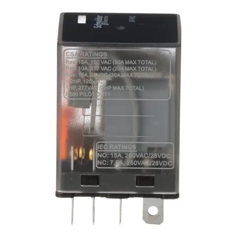Schneider Electric 783XCXC-24A Power relay, SE Relays, 15A, 3PDT, 24 VAC, clear cover — Akcesoria ogólne
