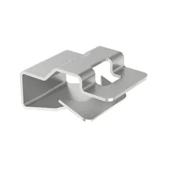Panduit MCMS25-P-C Clip-on Mount for Cable Tie, Indoor Use, Zinc Plated Steel, .125-.240", PK100 — Connectors & Plugs