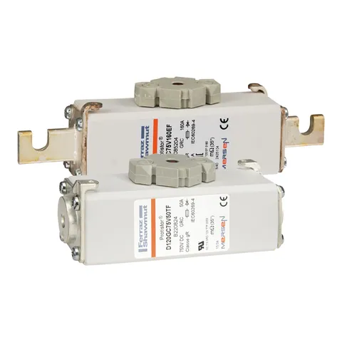 Mersen R082401 Square Body High-Speed Fuse Link gR, 750VDC, Size 120, 100A with Threaded Terminals — Allgemeines Zubehör
