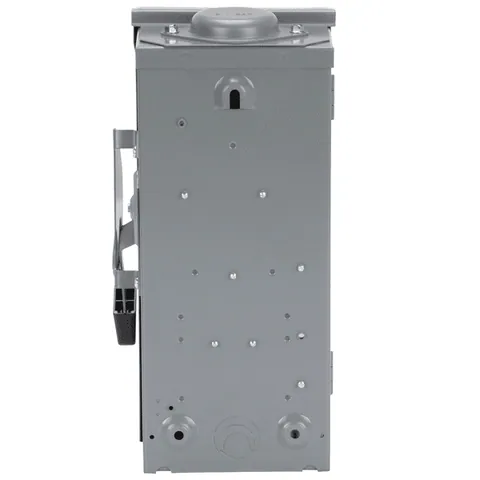 Schneider Electric D322NRB Safety switch, general duty, fusible, 60A, 3 pole, 15hp, 240VAC, NEMA 3R, bolt on provision, neutral factory installed — General Accessories