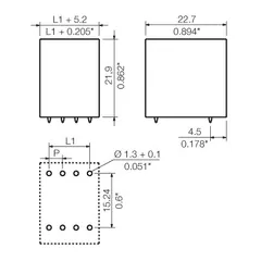 Weidmuller 1031090000 PCB Plug-In Connector SCD-THR 3.81/30/180G 3.2SN BK BX — Accessori generali