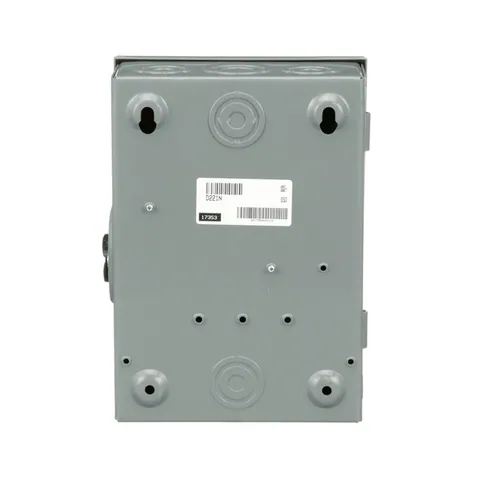 Schneider Electric D221N Safety switch, general duty, fusible, 30A, 2 pole, 7.5hp, 240VAC, NEMA 1, neutral factory installed — General Accessories