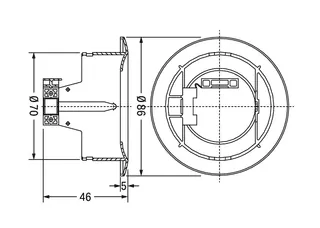 Wago 2851-8301 DALI MSensor 02 5DPI 41rc (Ceiling Installation) — Allgemeines Zubehör
