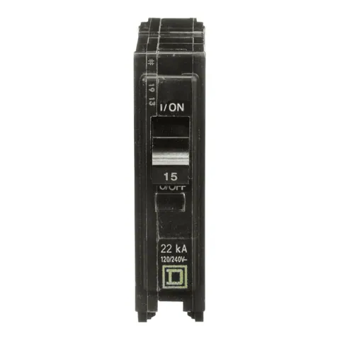 Schneider Electric QO115VH Mini circuit breaker, QO, 15A, 1 pole, 120/240VAC, 22kA, plug in mount — Accessori generali
