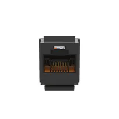 Panduit NK5E88MBLY NetKey Cat 5e Leadframe Jack, Black — Connectors & Plugs