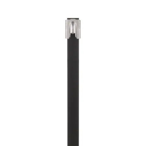 Panduit MLTFC2H-LP316 Pan-Steel® MLTFC2H-LP316 Cable Tie, PET Coated SS 316, Black, Heavy, 2" Dia. — Connectors & Plugs