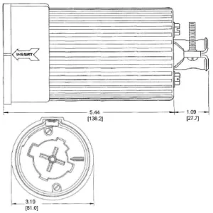 Hubbell HBL26516 ock Female Connector Body, 4P5W60A600V — General Accessories