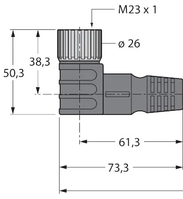 Turck CKWM19-19-5/TXL Supply Cable for Multiple Passive Junction Box, TPU