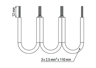 Wago 709-110 Wire commoning chain; 2.5 mm²; insulated; black — Terminal Blocks