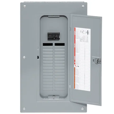 Schneider Electric QO132M100PCVP Load center, QO, 1 phase, 32 spaces, 32 circuits, 100A convertible main breaker, PoN, NEMA1, combo cover, UL, value pack — General Accessories