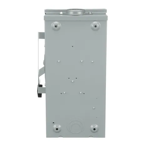 Schneider Electric D323NRB Safety switch, general duty, fusible, 100A, 3 pole, 30hp, 240VAC, NEMA 3R, 4 wire, 1 neutral, bolt on hub provision — General Accessories