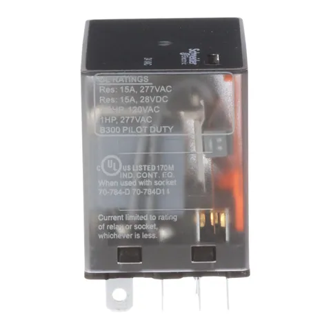 Schneider Electric 784XDXC-24A Power relay, SE Relays, 15A, 4PDT, 24 VAC, clear cover — Akcesoria ogólne