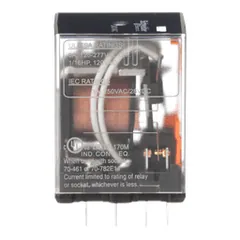 Schneider Electric 792XDX3C-240A Power relay, SE Relays, 4PDT, 3A, 240 VAC, low level bifurcated contacts, clear cover — Akcesoria ogólne