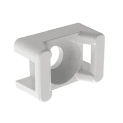 Panduit TM3S10-C TM3S10-C Cable Tie Mount, Natural, PA 6.6, 0.86x0.61", #10 Screw, PK100 — Connectors & Plugs