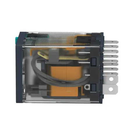 Schneider Electric RPM32BD plug-in relay, Harmony electromechanical relays, 15A, 3CO, with LED, lockable test button, 24V DC — Contactores y relés