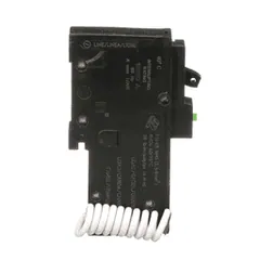 Schneider Electric HOM115AFI Mini circuit breaker, Homeline, 15A, 1 pole, 120VAC, 10kA AIR, ARC fault, pigtail neutral, plug in, UL — Accessori generali