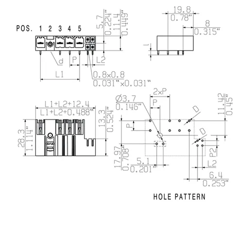 Weidmuller 1156830000 SV 7.62HP/02/90MSF2 SC/08R SN BK BX — Accessori generali