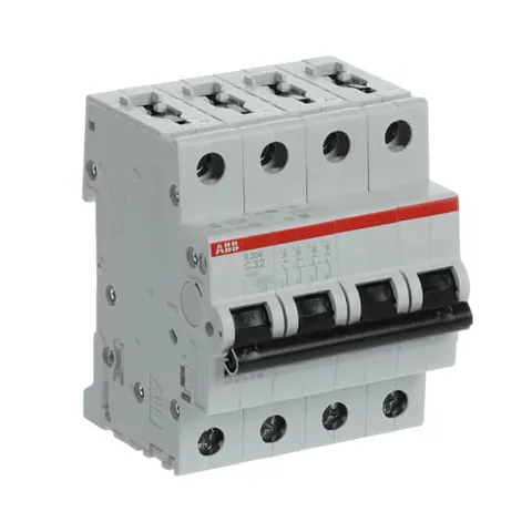 ABB S204-C32 S204-C32 Miniature Circuit Breaker - 4P - C - 32 A — Power Supply