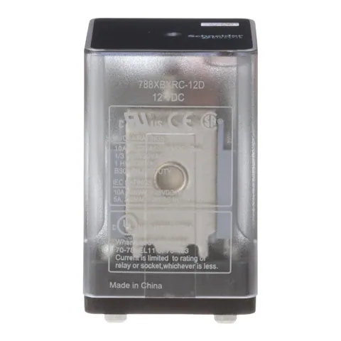 Schneider Electric 788XBXRC-12D General purpose relay, SE Relays, 788R, DPDT, 10A, 12 VDC, Quick terminal, clear cover — Akcesoria ogólne