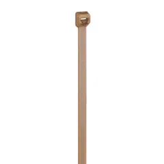 Panduit PLT2S-C71 Pan-Ty® PLT2S-C71 Cable Tie, Brown, PEEK, Radiation, High Heat, 7.4"L, 150lb — Connectors & Plugs