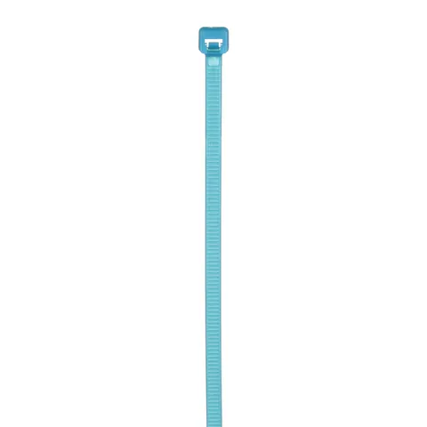 Panduit PLT2I-C76 Pan-Ty® PLT2I-C76 Cable Tie, Aqua, Tefzel, UV, High Heat, 8"L, 30lb, PK100 — Connectors & Plugs