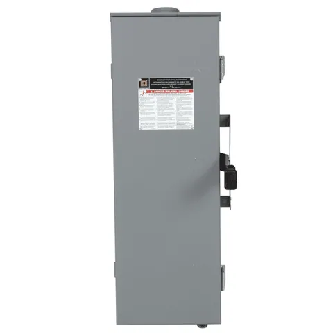 Schneider Electric DT361RB Safety switch, double throw, fusible, 30A, 600V, 3 pole, 20HP, NEMA 3R, bolt on provision — General Accessories