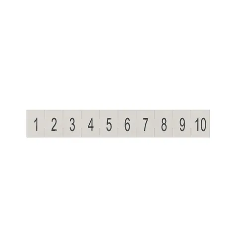 Schneider Electric SSDZLN1 Clip in Legends, Harmony, for SSD relays, numbered strip (1 to 10) — General Accessories