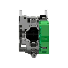 Schneider Electric ZB4RTA331 Wireless and batteryless pushbutton, push only, ø22 metal head, white I on green background cap — General Accessories