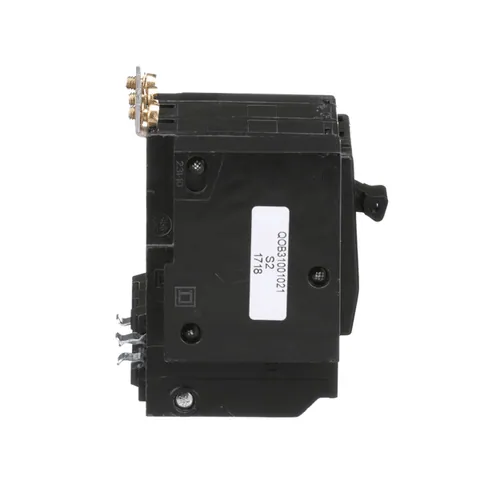 Schneider Electric QOB31001021 Mini circuit breaker, QO, 100A, 3 pole, 120/240VAC, 10kA, bolt on mount, AC shunt — General Accessories
