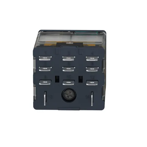 Schneider Electric RPM32BD plug-in relay, Harmony electromechanical relays, 15A, 3CO, with LED, lockable test button, 24V DC — Contactores y relés