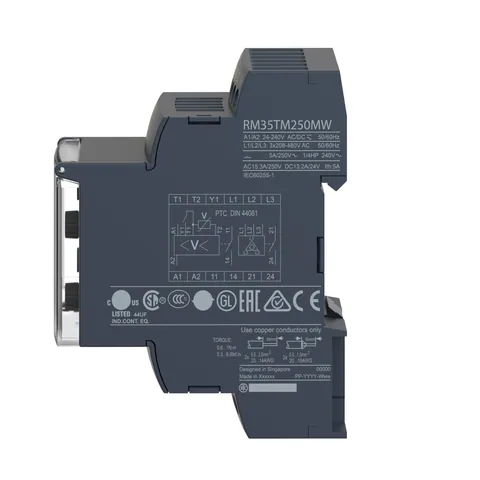Schneider Electric RM35UA12MW voltage control relay, Harmony Control Relays, 5A, 2CO, range 1..100V, 24..240V AC DC — Allgemeines Zubehör