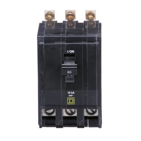 Schneider Electric QOB390 Mini circuit breaker, QO, 90A, 3 pole, 120/240VAC, 10kA, bolt on mount — Accessori generali
