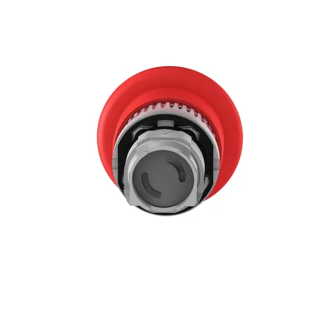 Schneider Electric ZB4BT84 Harmony, 22mm Push Button, emergency stop head, trigger and latching push pull, red, 40 mm mushroom, unmarked — General Accessories