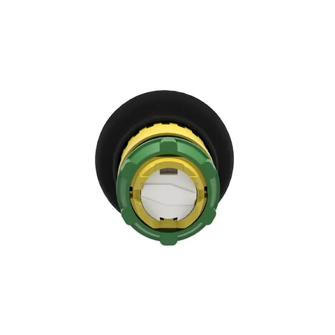 Schneider Electric ZB5AS12 Non-Illuminated Push Button, Harmony XB5, Black 40mm Mushroom Shape — Control & HMI